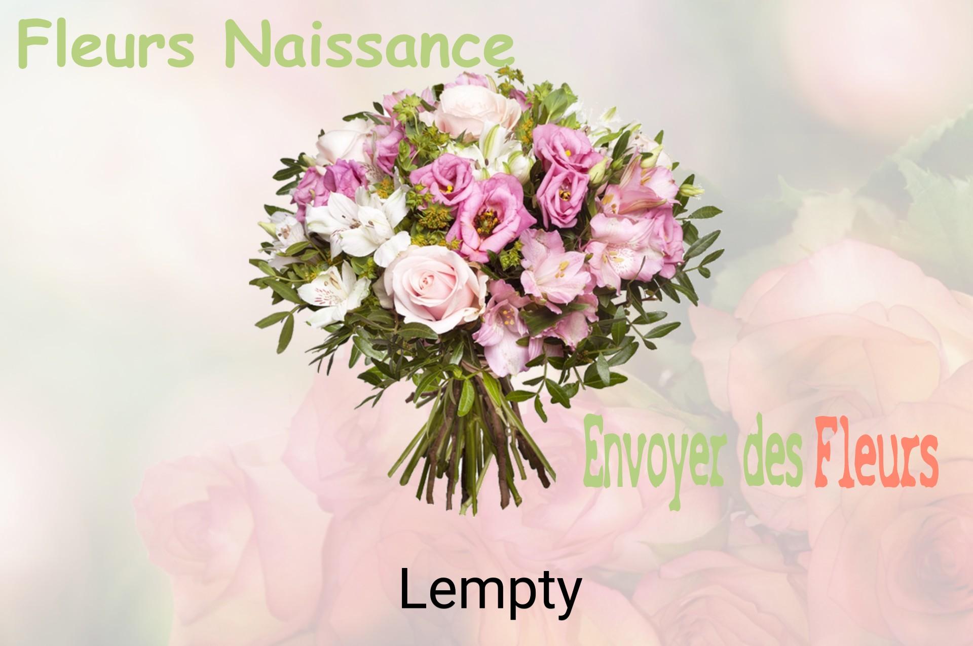 Bouquet de fleurs de naissance livré à Lempty